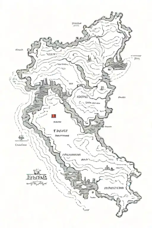 IRANS MAP THAT IS DRAWN WITH COPMASS  tattoo design idea
