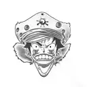 strawhat luffy tattoo design idea