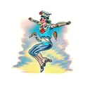 Take a leap of faith to follow free tattoo design idea