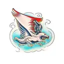 Take a leap of faith to follow free tattoo design idea