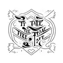 text "Take a leap of faith to follow free" tattoo design idea