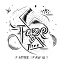 text "Take a leap of faith to follow free" tattoo design idea