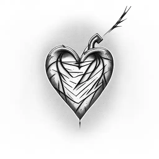 Barbed wire heart human Heart | Sticker