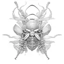 bumblebee on the side  tattoo design idea