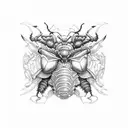 bumblebee on the side  tattoo design idea