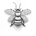 bumblebee on the side  tattoo design idea