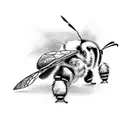 bumblebee from the side tattoo design idea