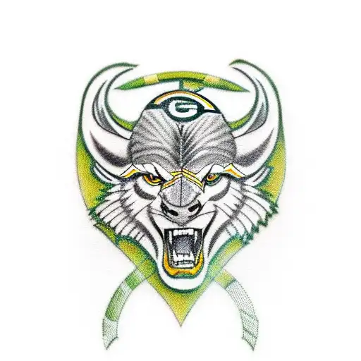 Green bay packers tattoo design idea