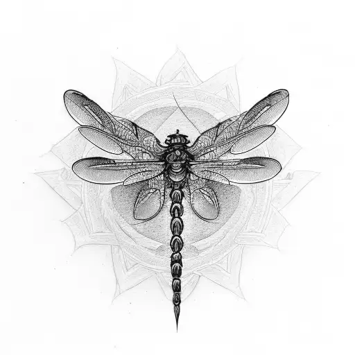 Dragon-fly tattoo design idea