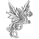 Dragon-fly tattoo design idea