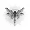 Dragon-fly tattoo design idea