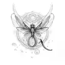 Dragon-fly tattoo design idea
