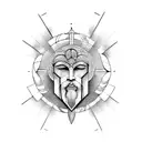 god janus tattoo design idea