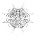 janus tattoo design idea