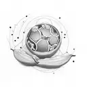 peach tattoo design idea