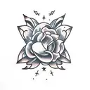 peach tattoo design idea
