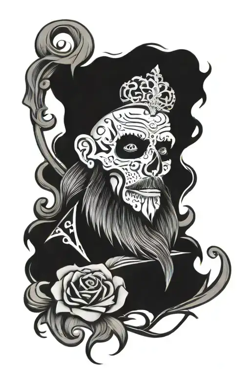 bearded skull tattoo designs tattoo design idea
