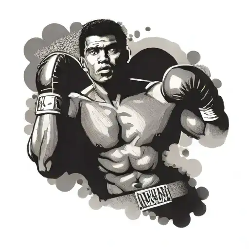 muhammad ali boxing design  tattoo design idea