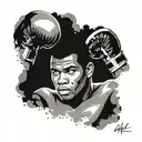 muhammad ali boxing design  tattoo design idea