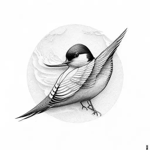 Swallow Bird tattoo design idea