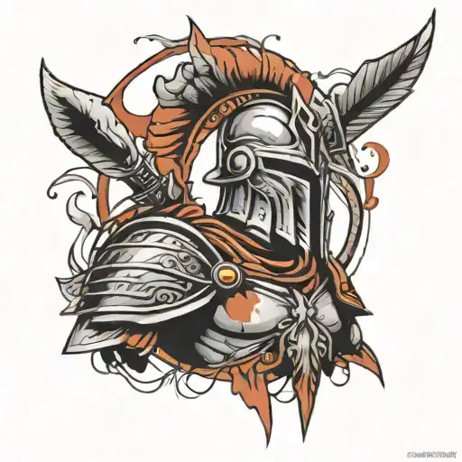 spartan warrior tattoo design idea