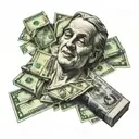 money fame power party drugs tattoo design idea