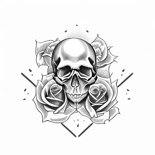 skull #skulltattoo #freshink #skullandrosetattoo #scarcoverup