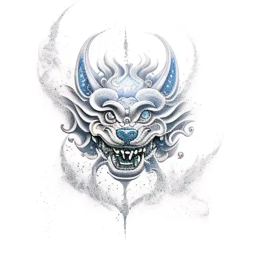 Foo Dog tattoo design idea