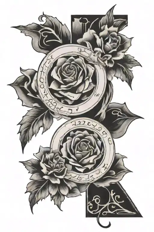 poem written in the shape tattoo design idea