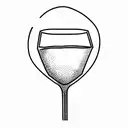 wine glass  tattoo design idea
