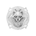 Fortune Favors the Bold tattoo design idea