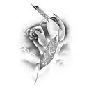 bandage on arm tattoo design idea