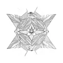 sparrow, mountain, ocean, Lily, sky tattoo design idea