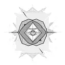 sparrow, mountain, ocean, Lily, sky tattoo design idea