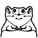 chipmunk cat frog separate tattoo design idea