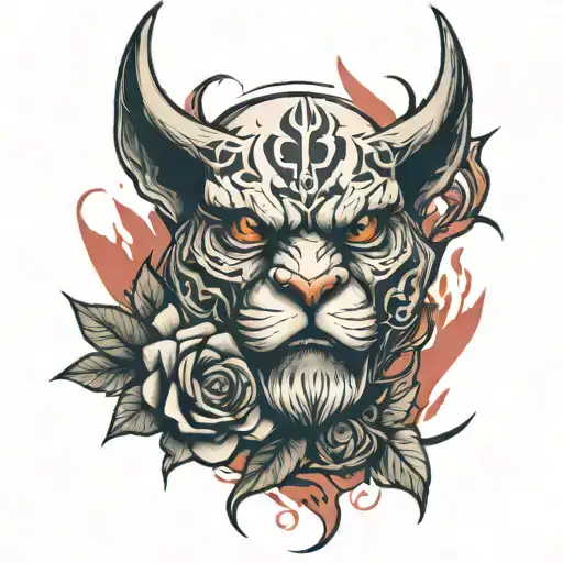 anger tattoo design idea