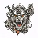 anger tattoo design idea