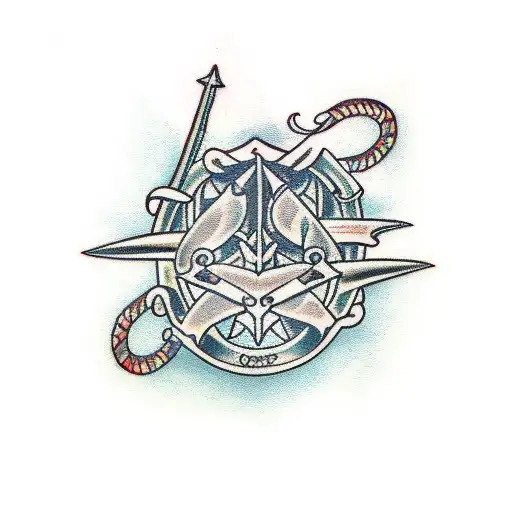 3 swords tattoo design idea