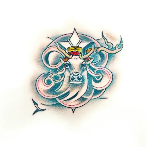 Virgo and tauros tattoo design idea