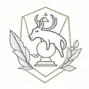 trophy tattoo design idea