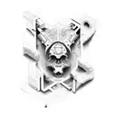 excavator tattoo design idea