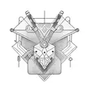 excavator tattoo design idea