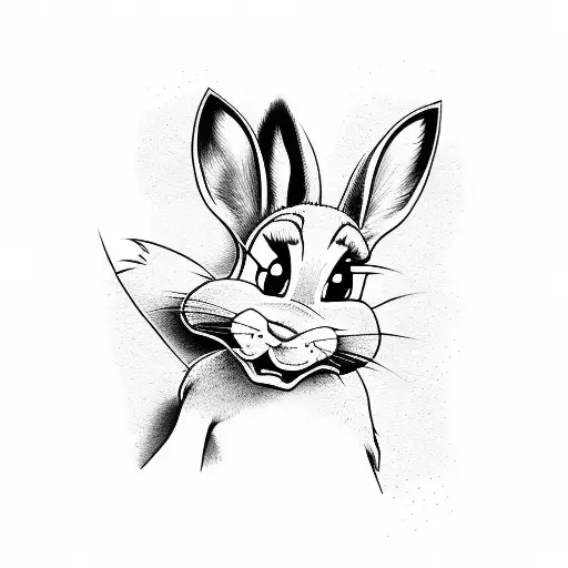 lola bunny tattoo design idea