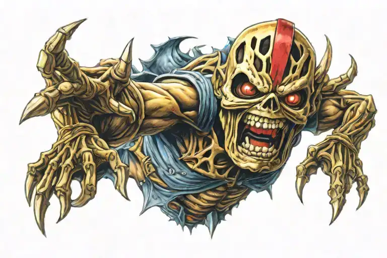 eddie iron maiden tattoo design idea
