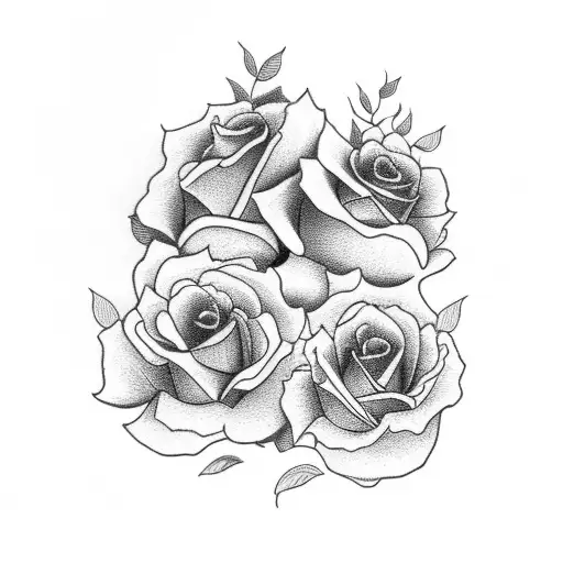 stopwatch with flowers as a memorial tattoo design idea