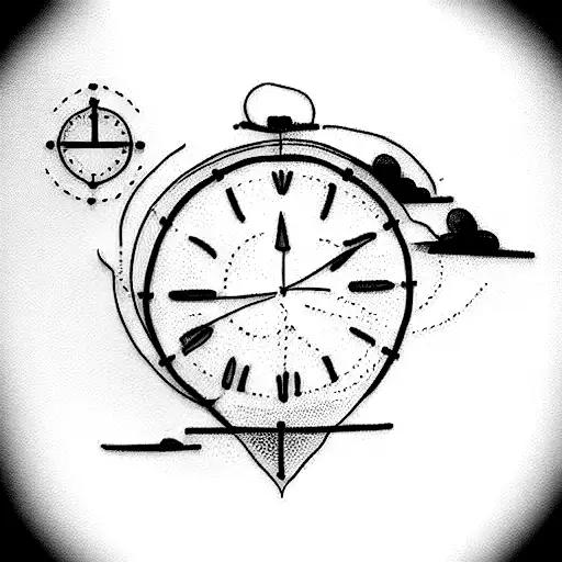 Patience and Time tattoo design idea