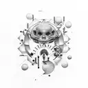 Patience and Time tattoo design idea