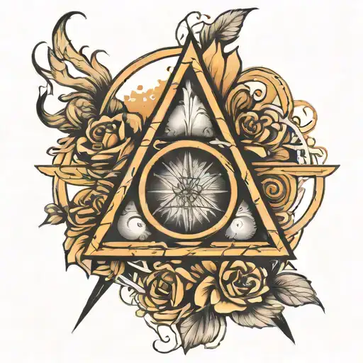 deathly Hallows tattoo design idea