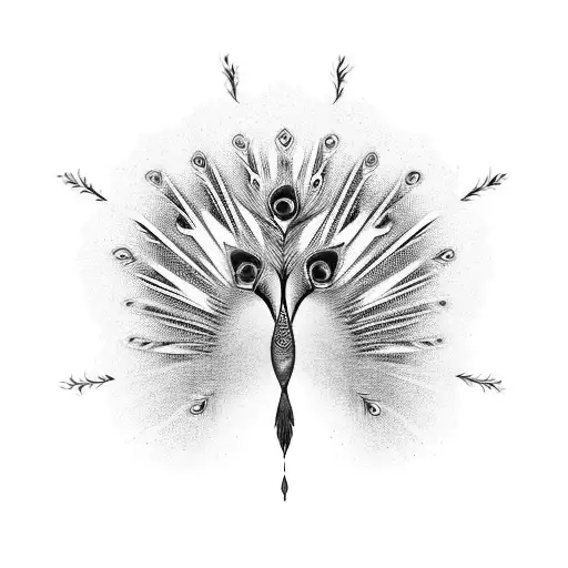 Peacock tattoo design idea