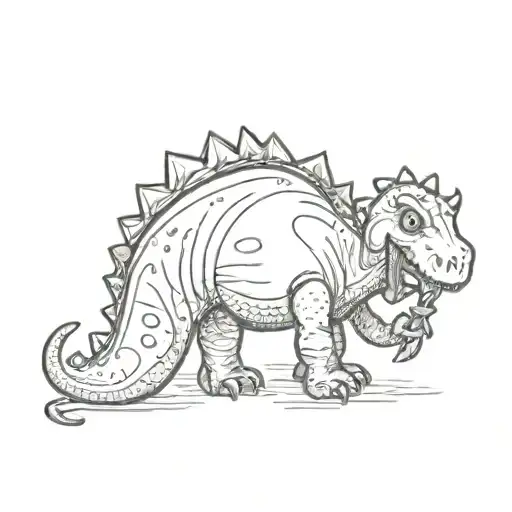 heart,dino,D  tattoo design idea